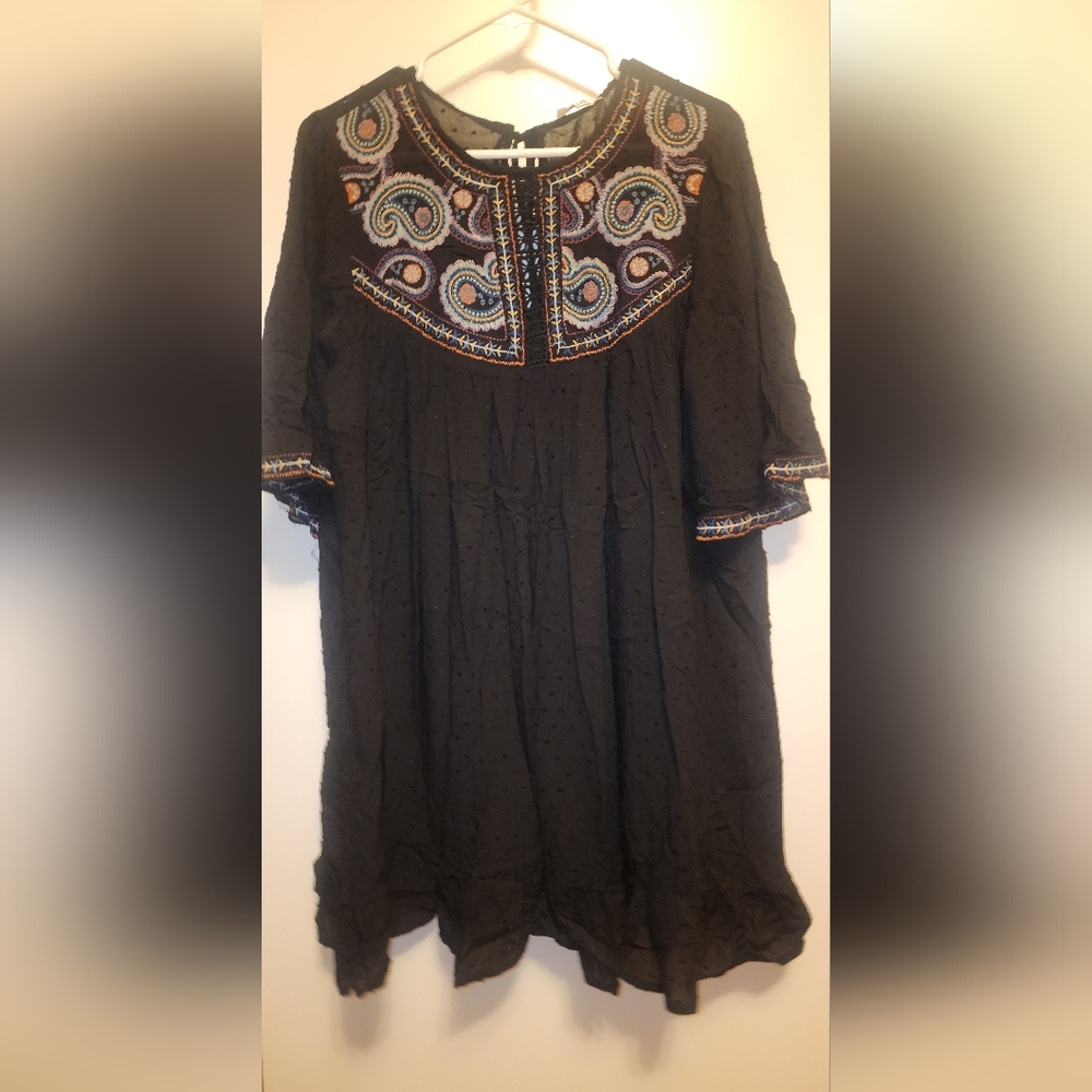 Black bohemian dress